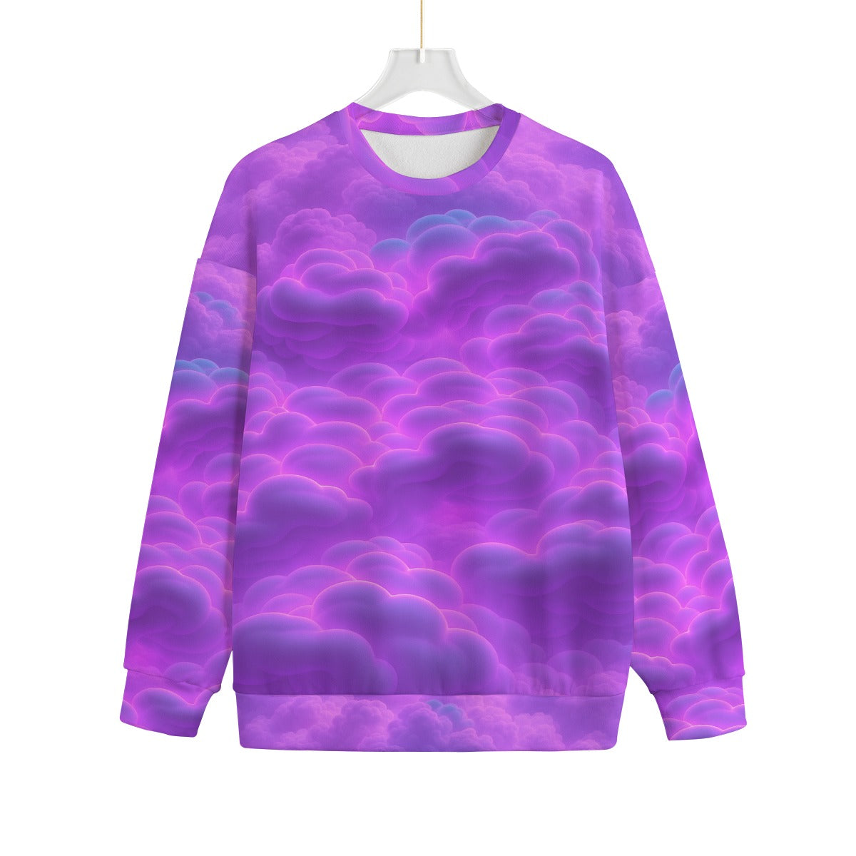 Unisex Drop-shoulder Knitted Fleece Sweater - view 1