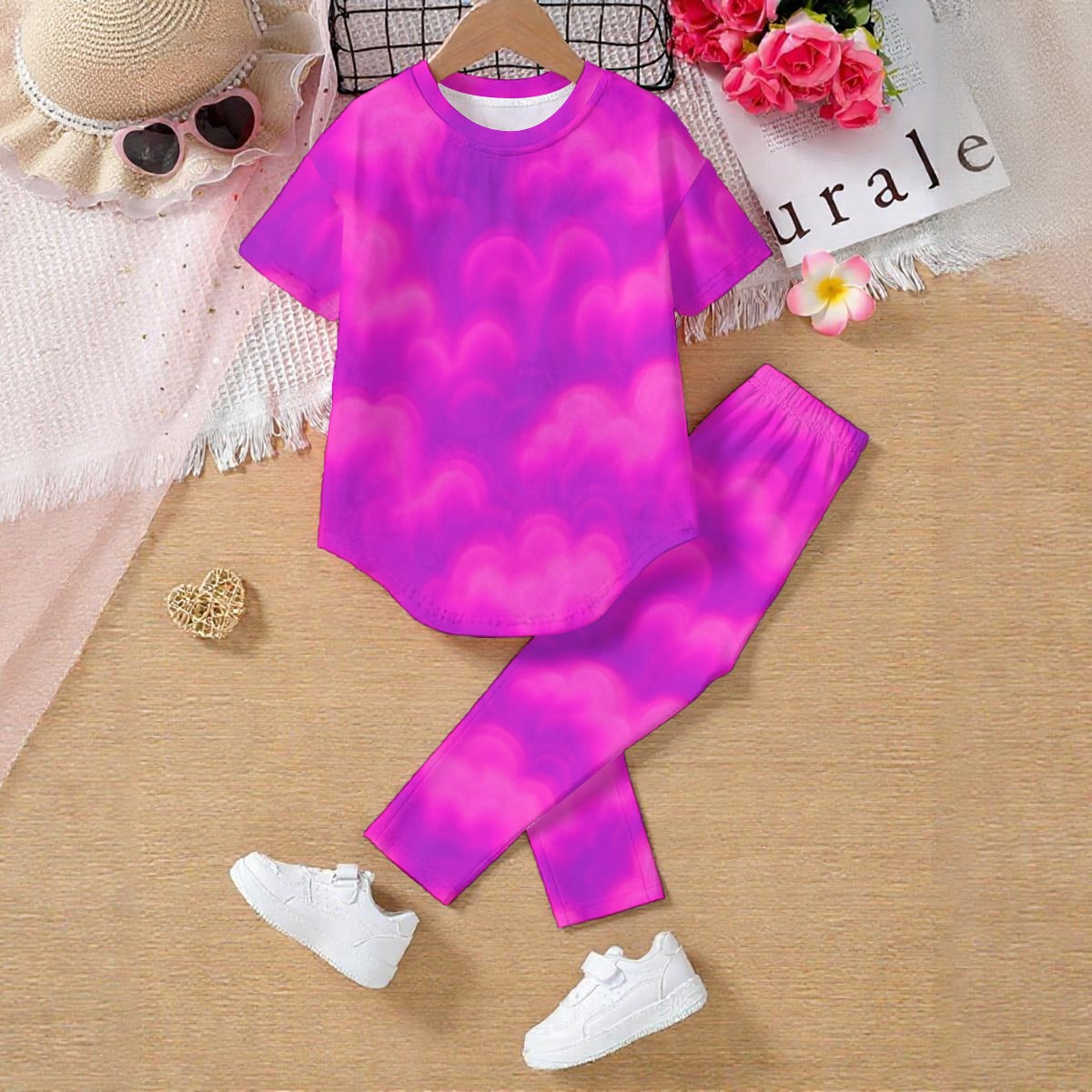 Unisex Kids' Casual Top and Pants Set