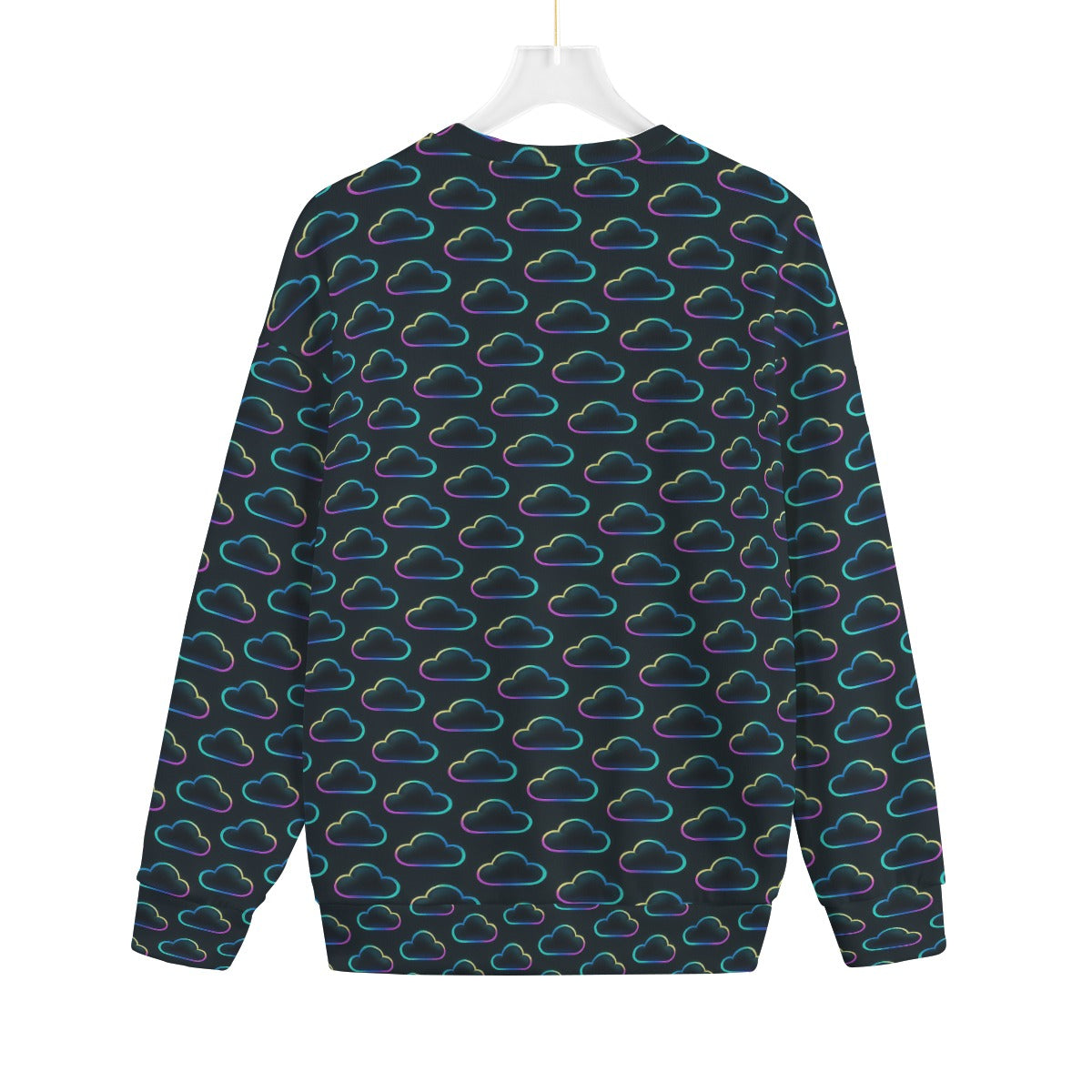 Unisex Drop-shoulder Knitted Fleece Sweater - view 2