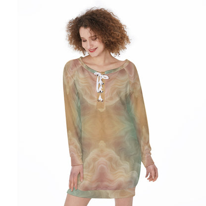 Women's Lace-Up Sweatshirt