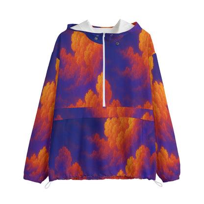 Unisex Pullover Jacket With Zipper Closure