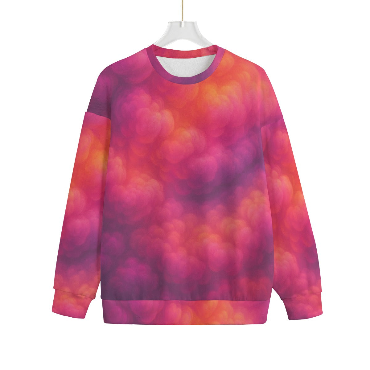 Unisex Drop-shoulder Knitted Fleece Sweater - view 1