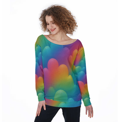 Women's Off-Shoulder Sweatshirt