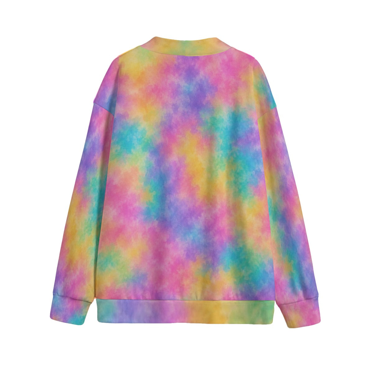 Unisex V-Neck Knitted-Fleece Button Cardigan - view 2