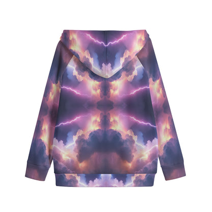 Unisex Kid's Zip Up Raglan Sleeve Hoodie | 310GSM Cotton