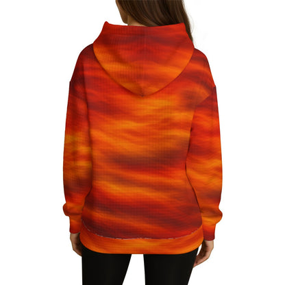 Women's Thick Waffle Knit Hoodie