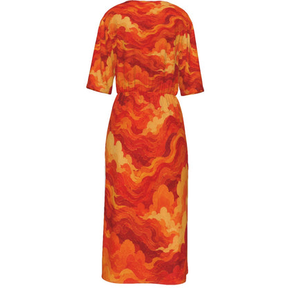 Women's Short Sleeve V-neck Dress by O’Nimbus – view 2
