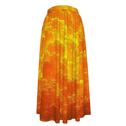 Women's Maxi Chiffon Skirts With Lining
