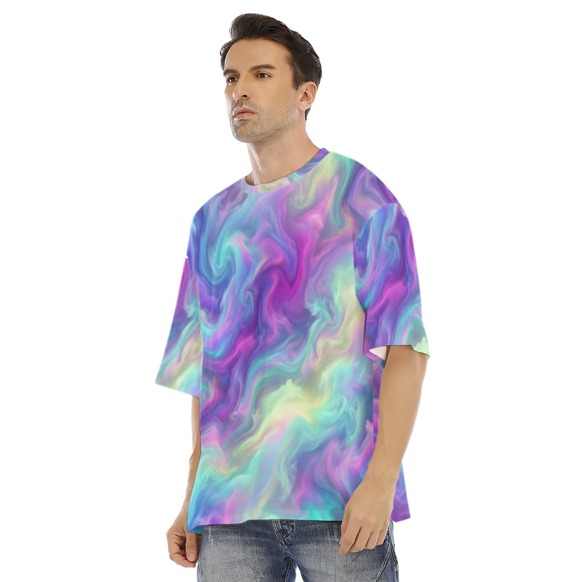 Men's Drop Shoulder T-shirt With Short Sleeve