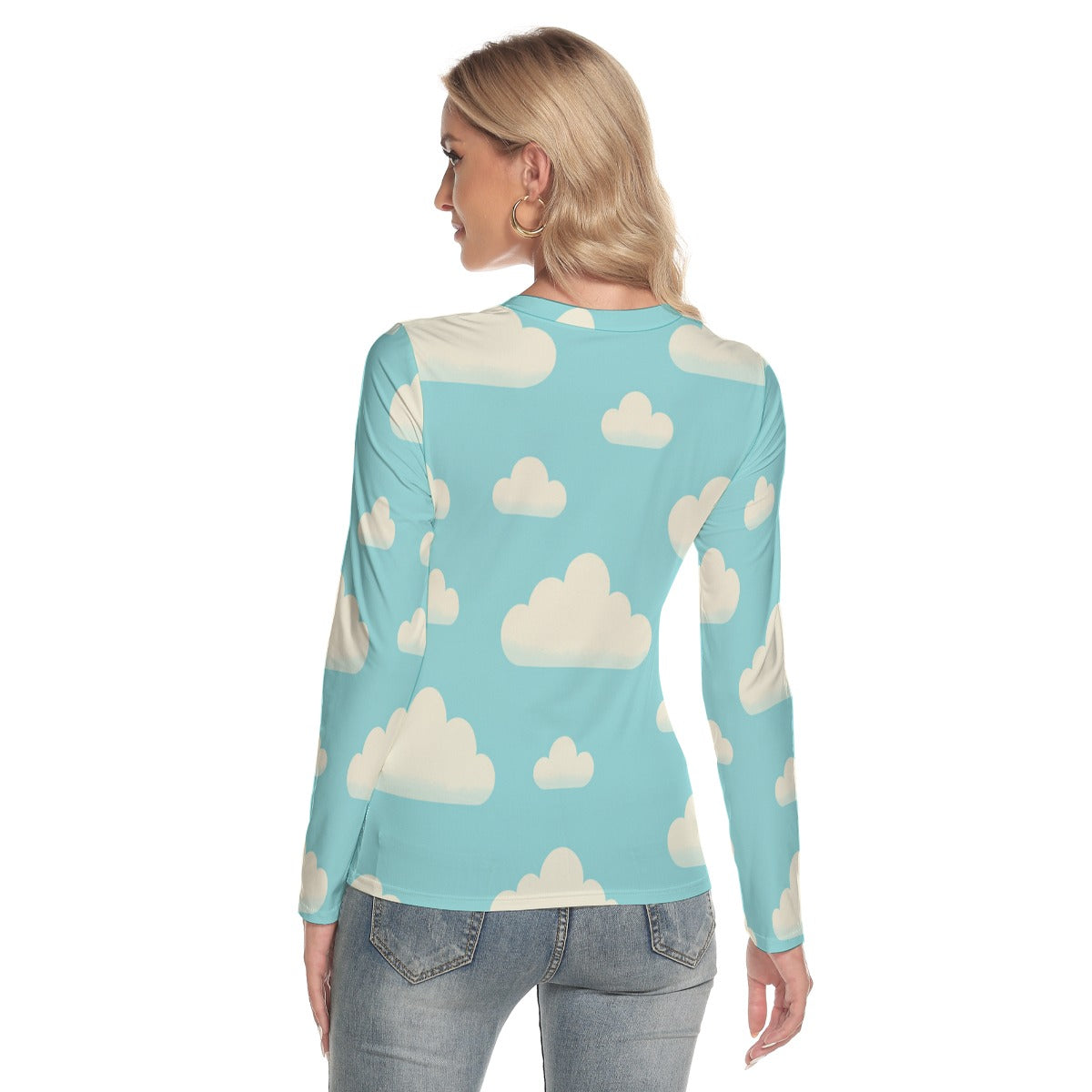 Women's V-Neck Long Sleeves T-Shirt