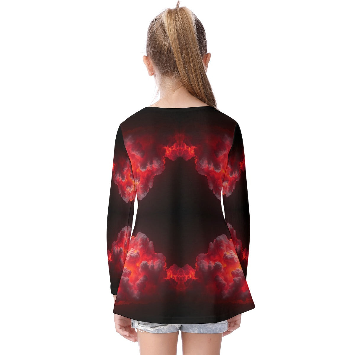 Unisex Kid's Long Sleeve O-neck T-shirt