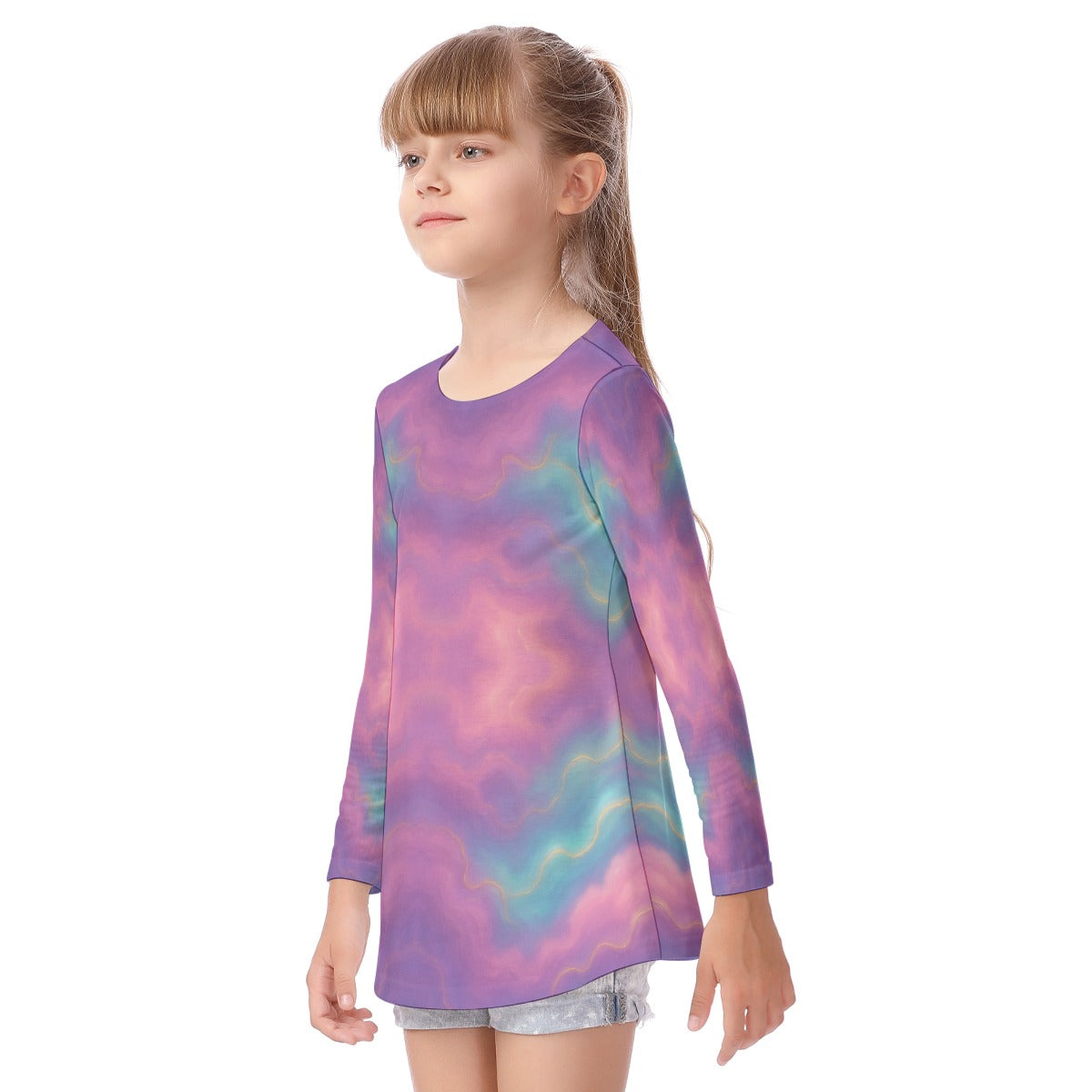 Unisex Kid's Long Sleeve O-neck T-shirt