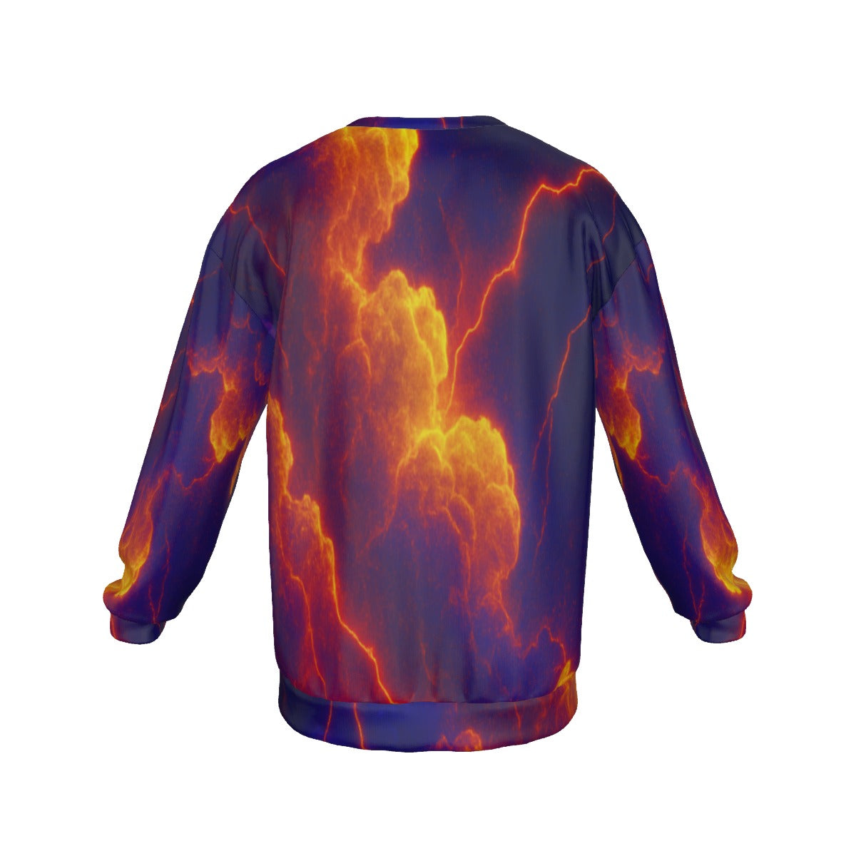Men's Drop Shoulder Round Neck Long-Sleeved Sweatshirt