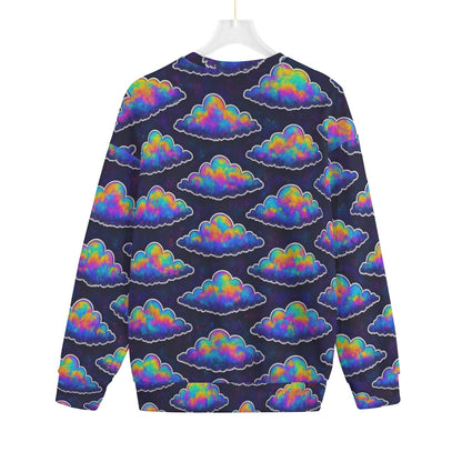 Unisex Drop-shoulder Knitted Fleece Sweater - view 2