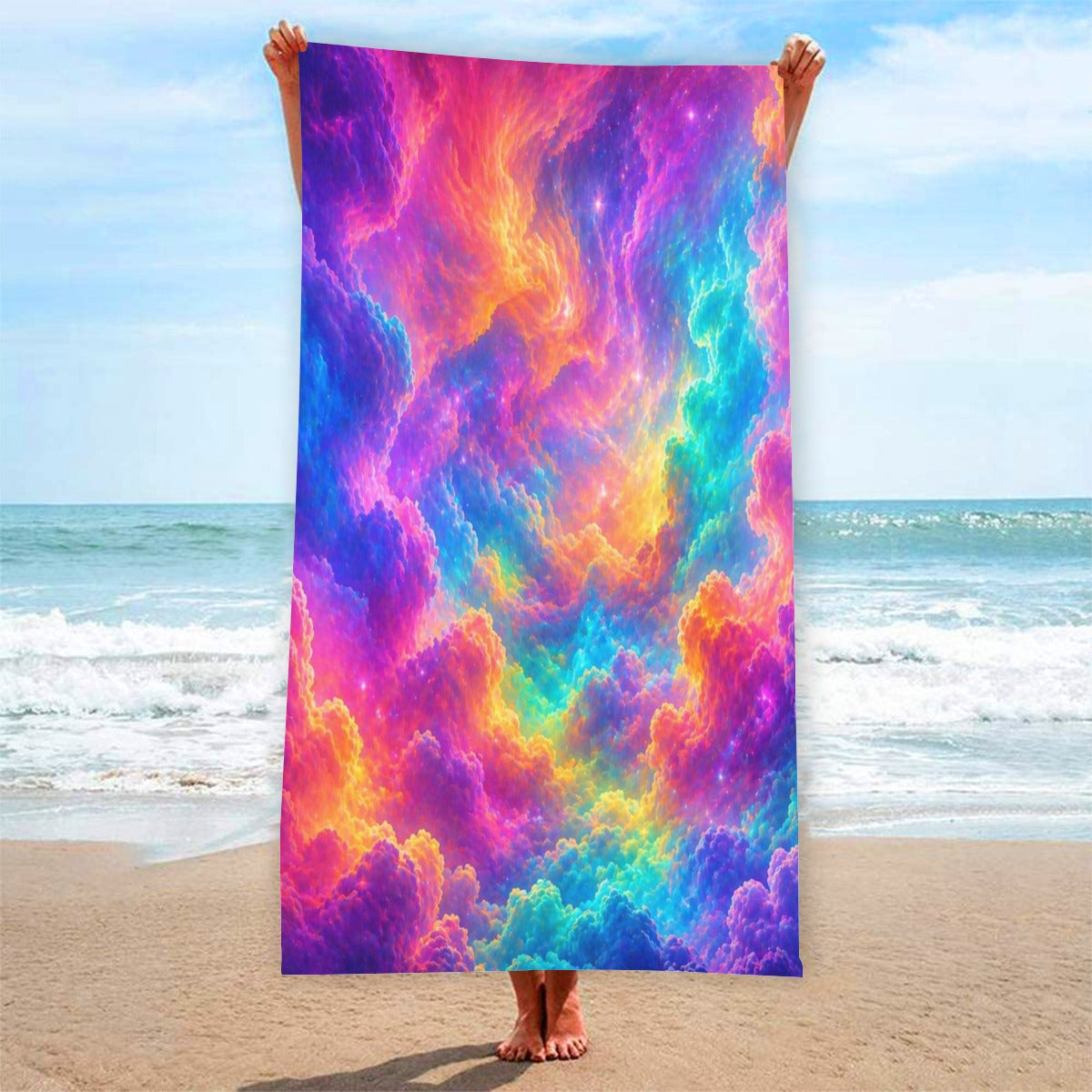 Adult Beach towel Vertical Style Printed in USA|320GSM