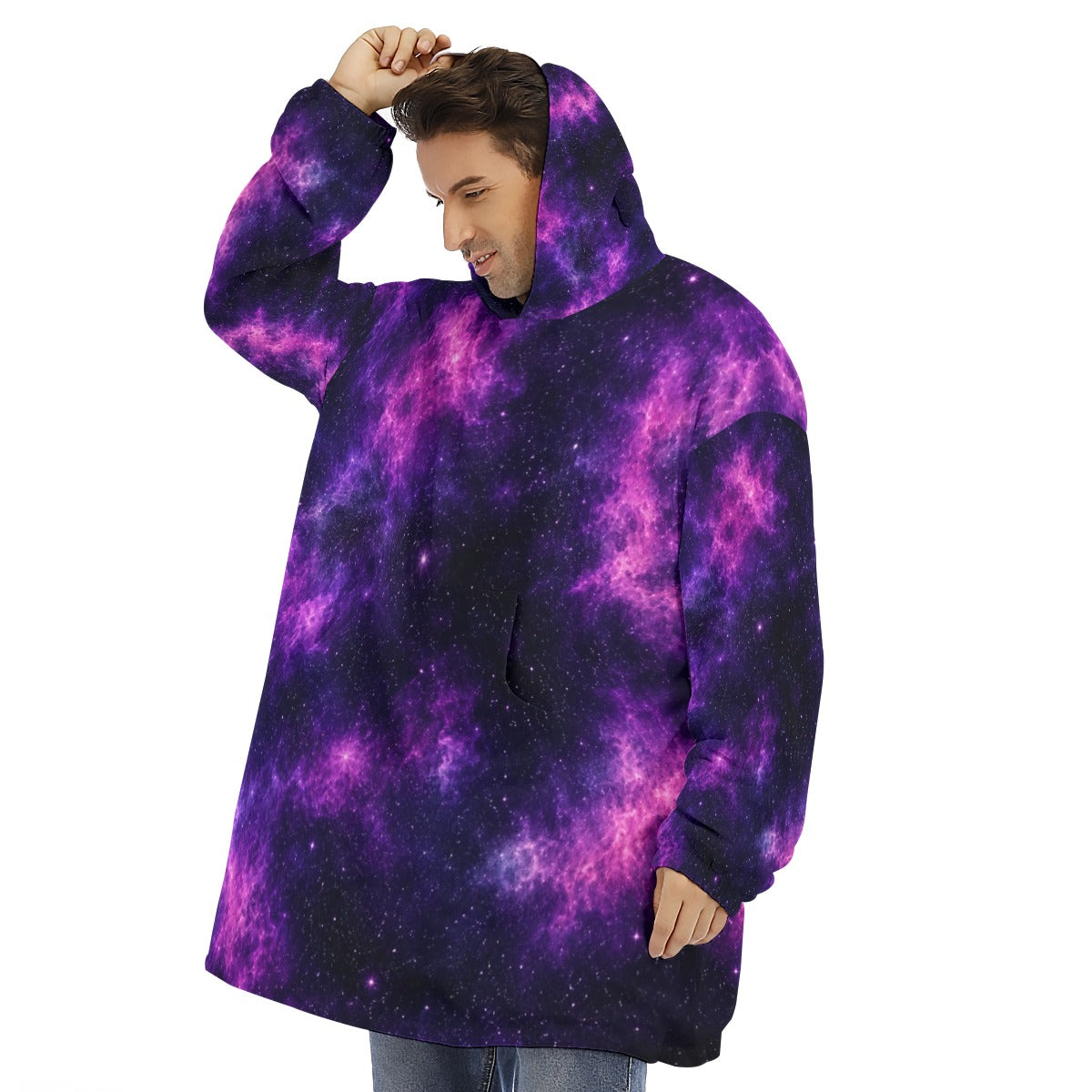 Unisex Sherpa-Fleece Hoodie Blanket - view 3