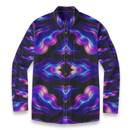 Men's Casual Lapel Long Sleeve Shirt|125GSM Cotton