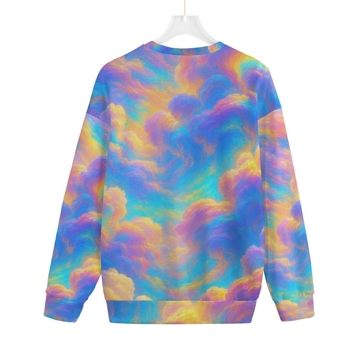 Unisex Drop-shoulder Knitted Fleece Sweater