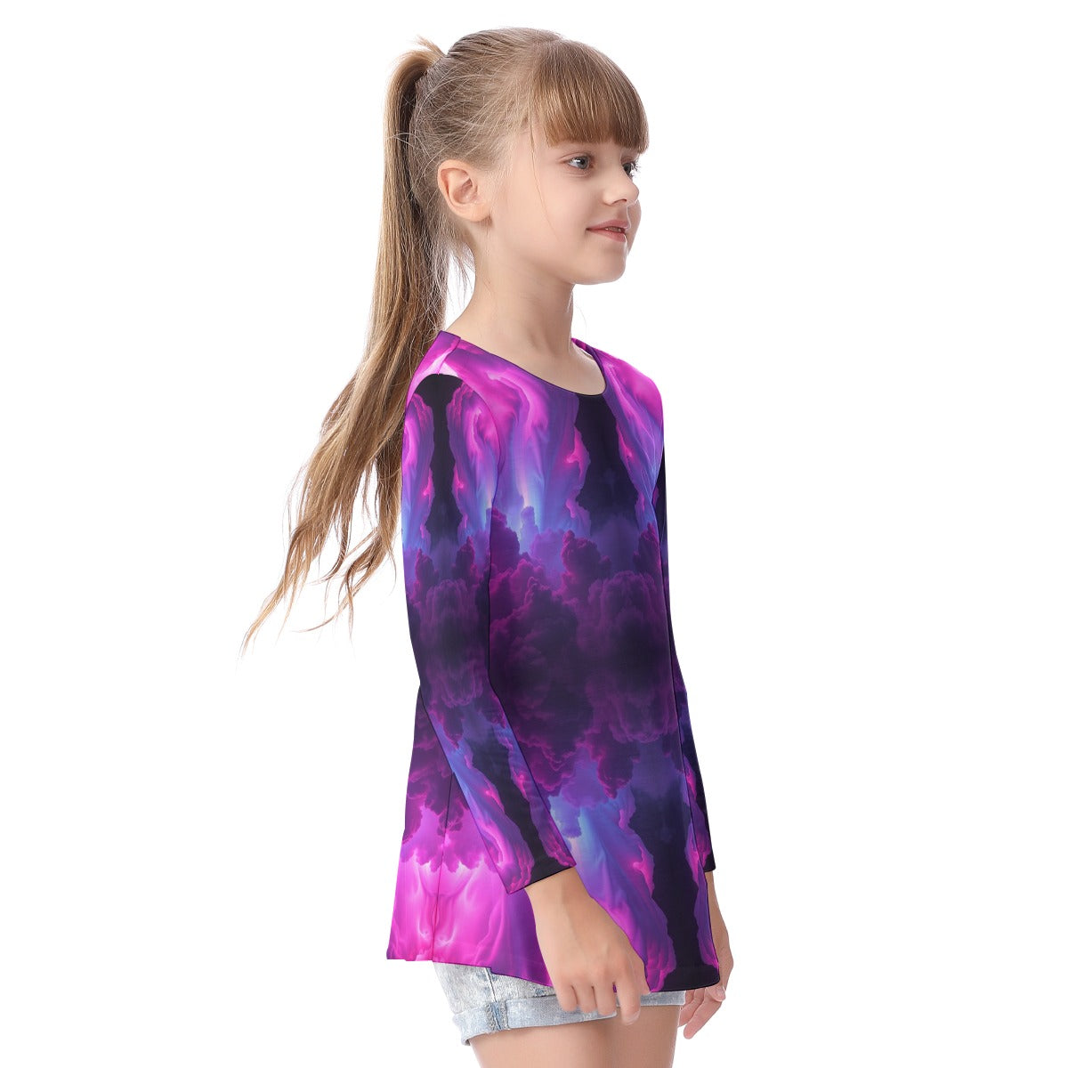 Unisex Kid's Long Sleeve O-neck T-shirt