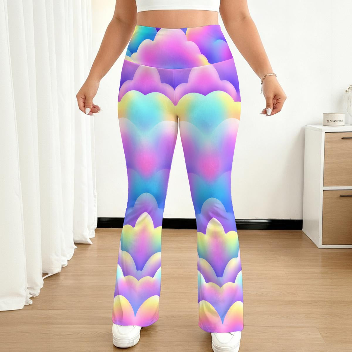 All-over print Women's Flare Yoga Pants