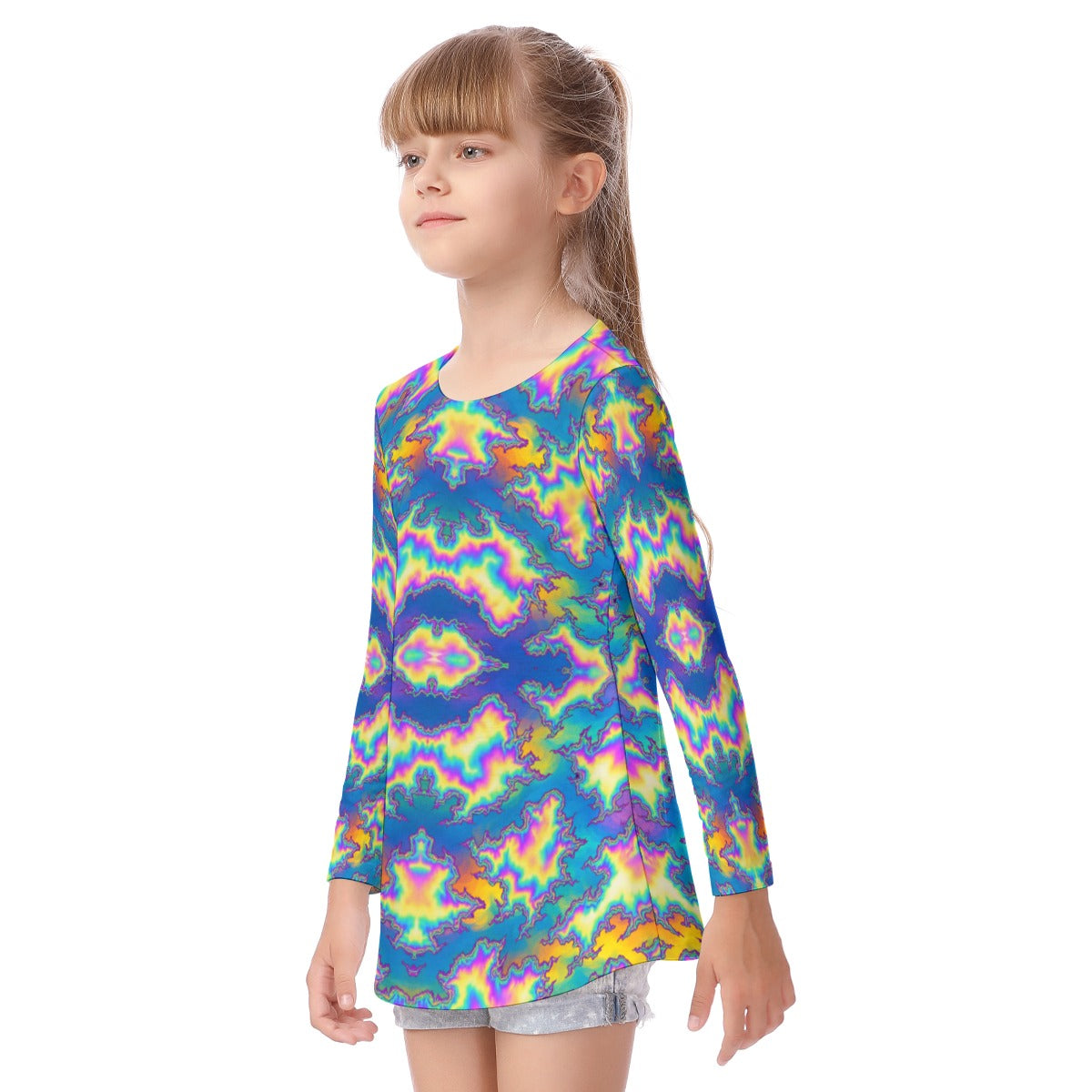 Unisex Kid's Long Sleeve O-neck T-shirt