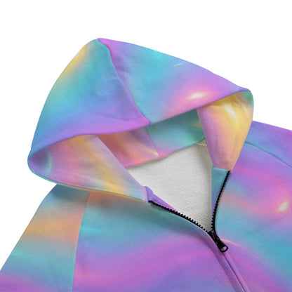 Unisex Kid's Zip Up Raglan Sleeve Hoodie | 310GSM Cotton