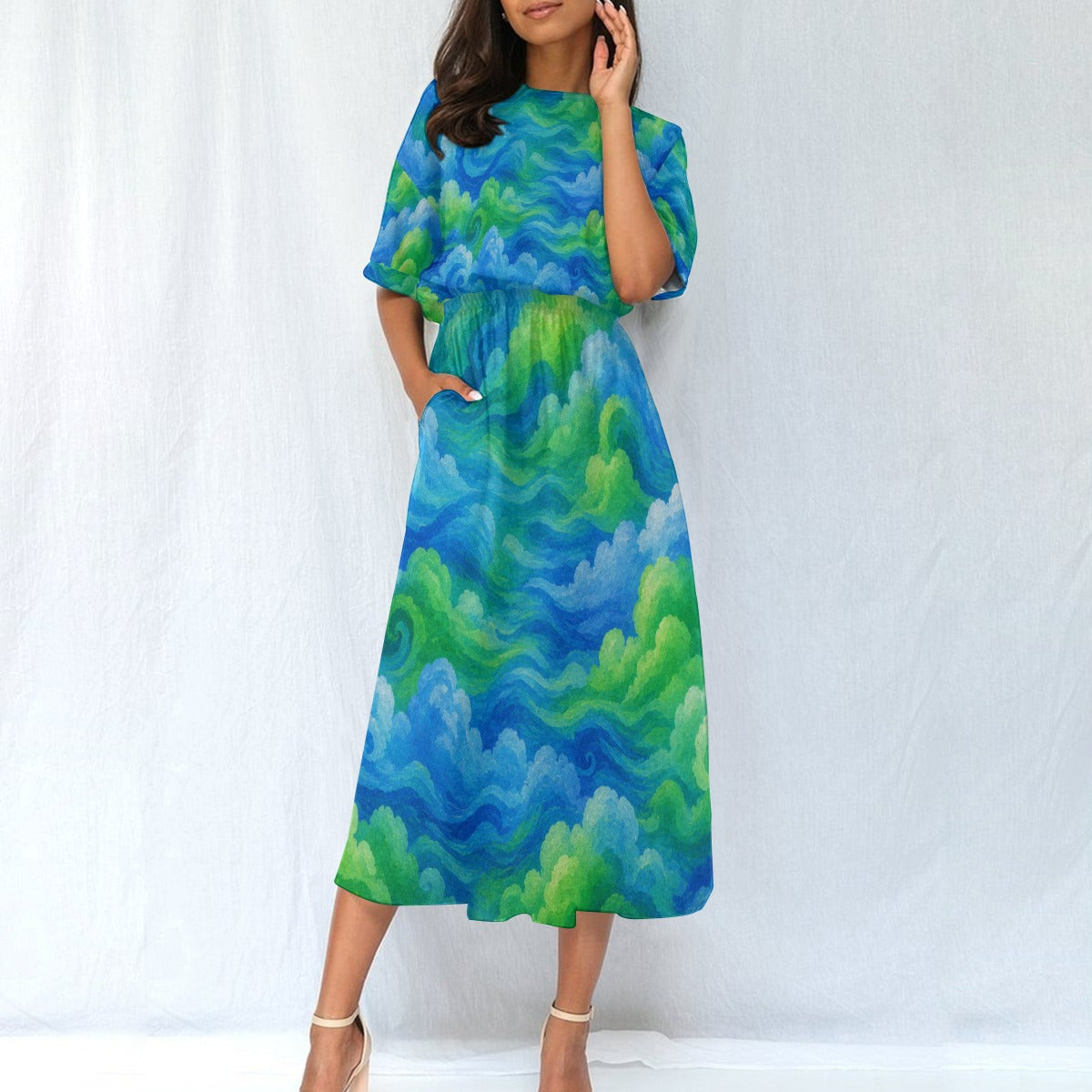 Women's Elastic Waist Dress by O’Nimbus – view 2