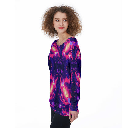 Women's Off-Shoulder Sweatshirt