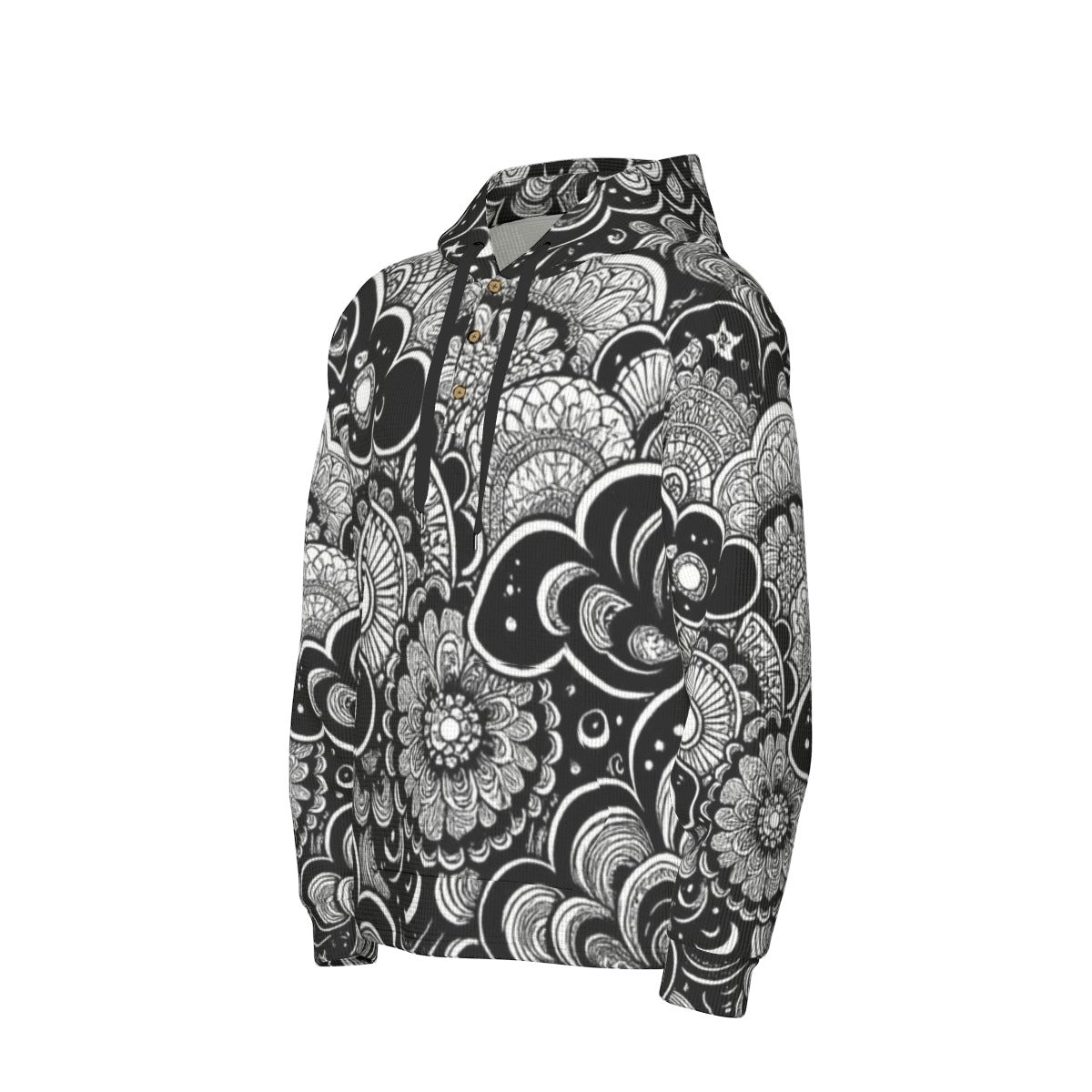 Men's Half Button Hoodie