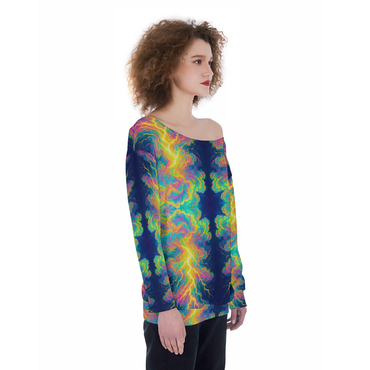 Women's Off-Shoulder Sweatshirt