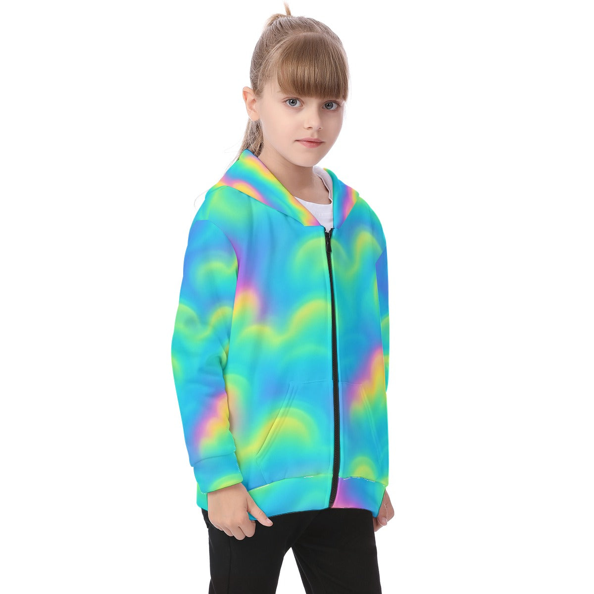 Unisex Kid's Heavy Fleece Zip Up Hoodie