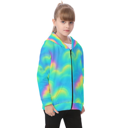 Unisex Kid's Heavy Fleece Zip Up Hoodie