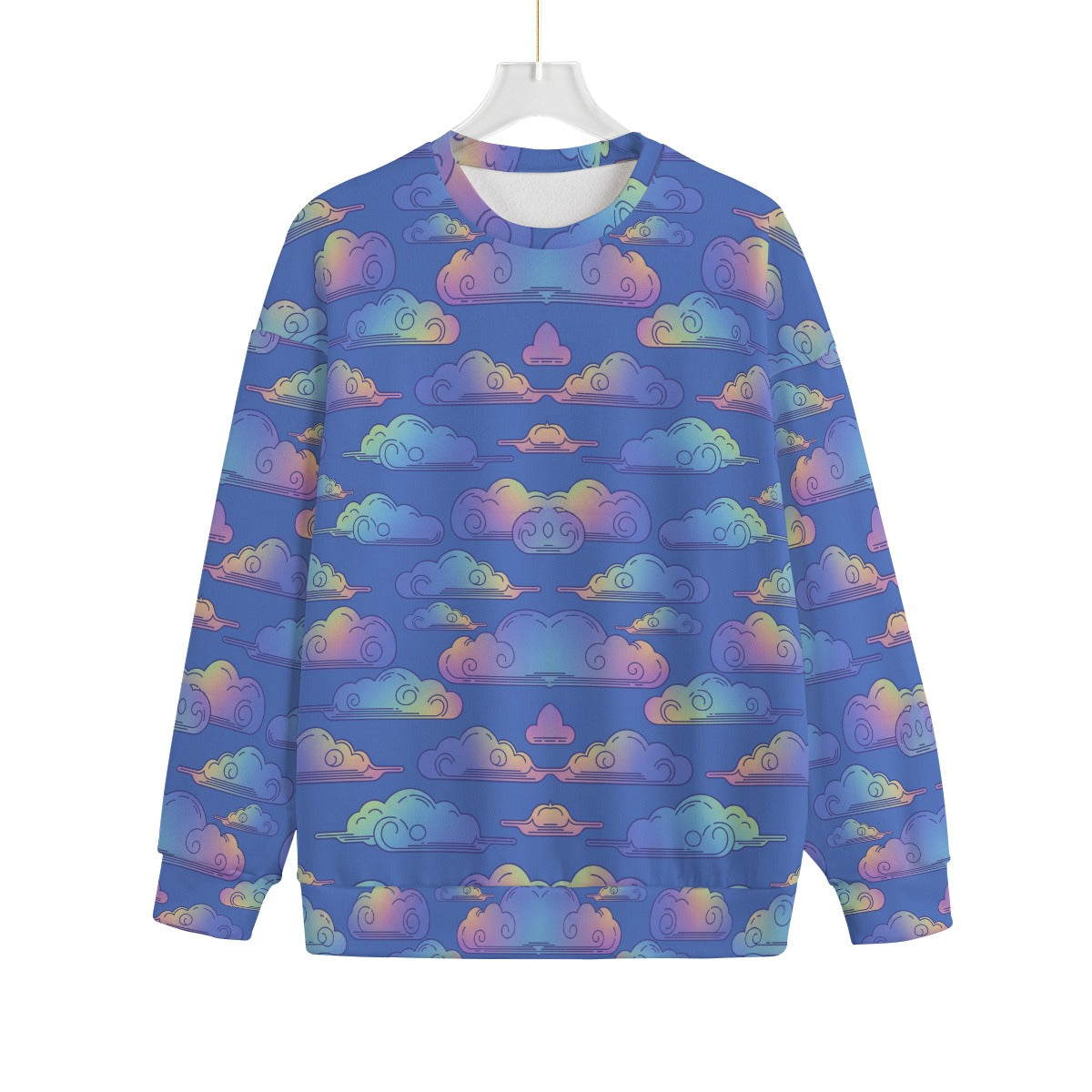 Unisex Drop-shoulder Knitted Fleece Sweater - view 1