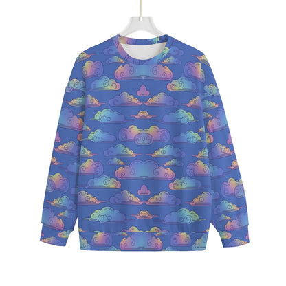 Unisex Drop-shoulder Knitted Fleece Sweater - view 1