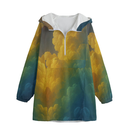 Unisex Windbreaker Long Jacket