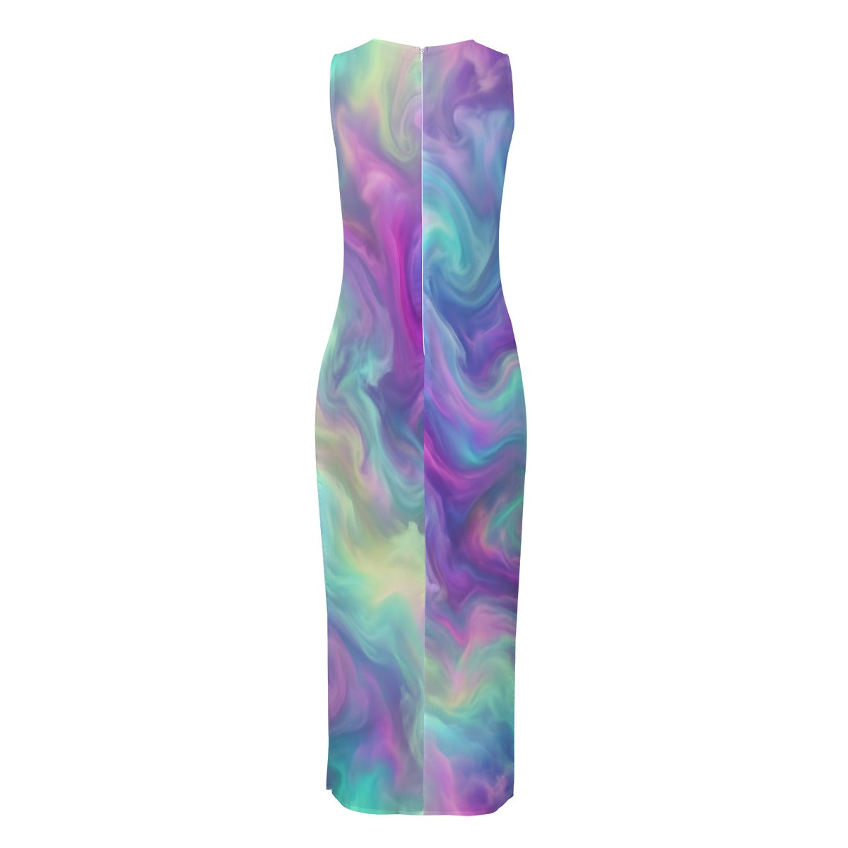 Women's Beach Perspective Chiffon Sleeveless Dress