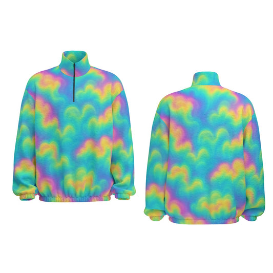 Unisex Turtleneck Zippered Sweatshirt