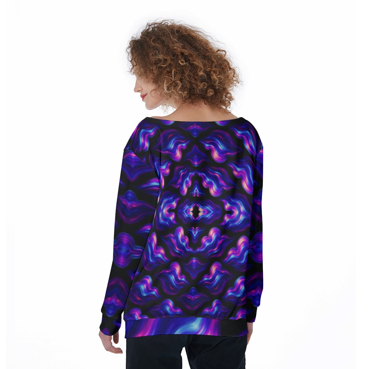 Women's Off-Shoulder Sweatshirt