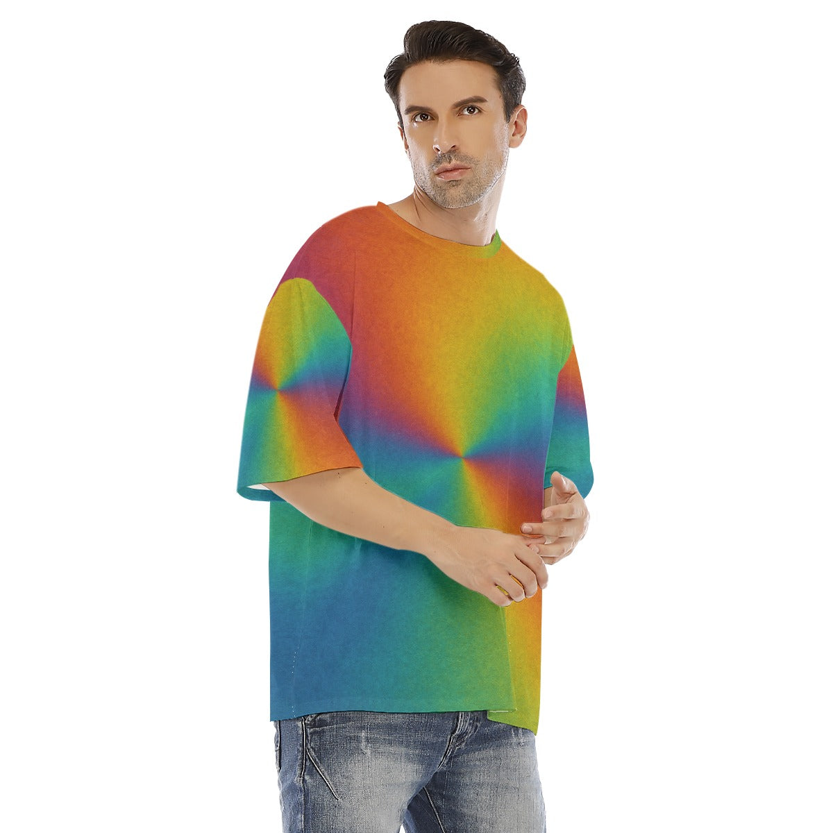 Men's Drop Shoulder T-shirt With Short Sleeve