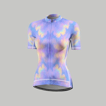 Women's Anti-Slip Raglan Cycling Jersey With Short Sleeve