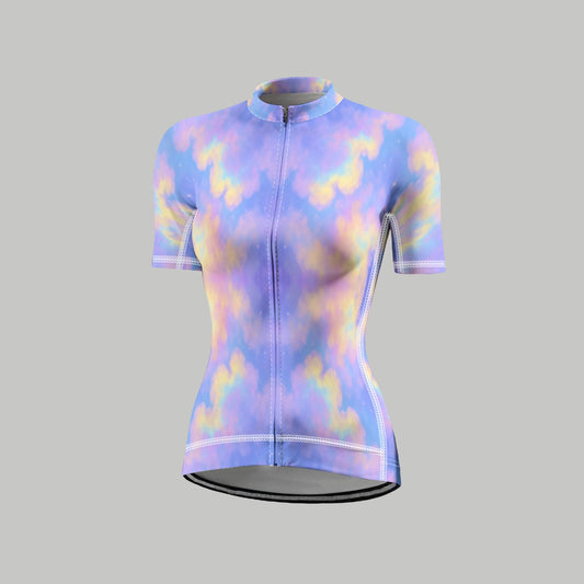 Women's Anti-Slip Raglan Cycling Jersey With Short Sleeve