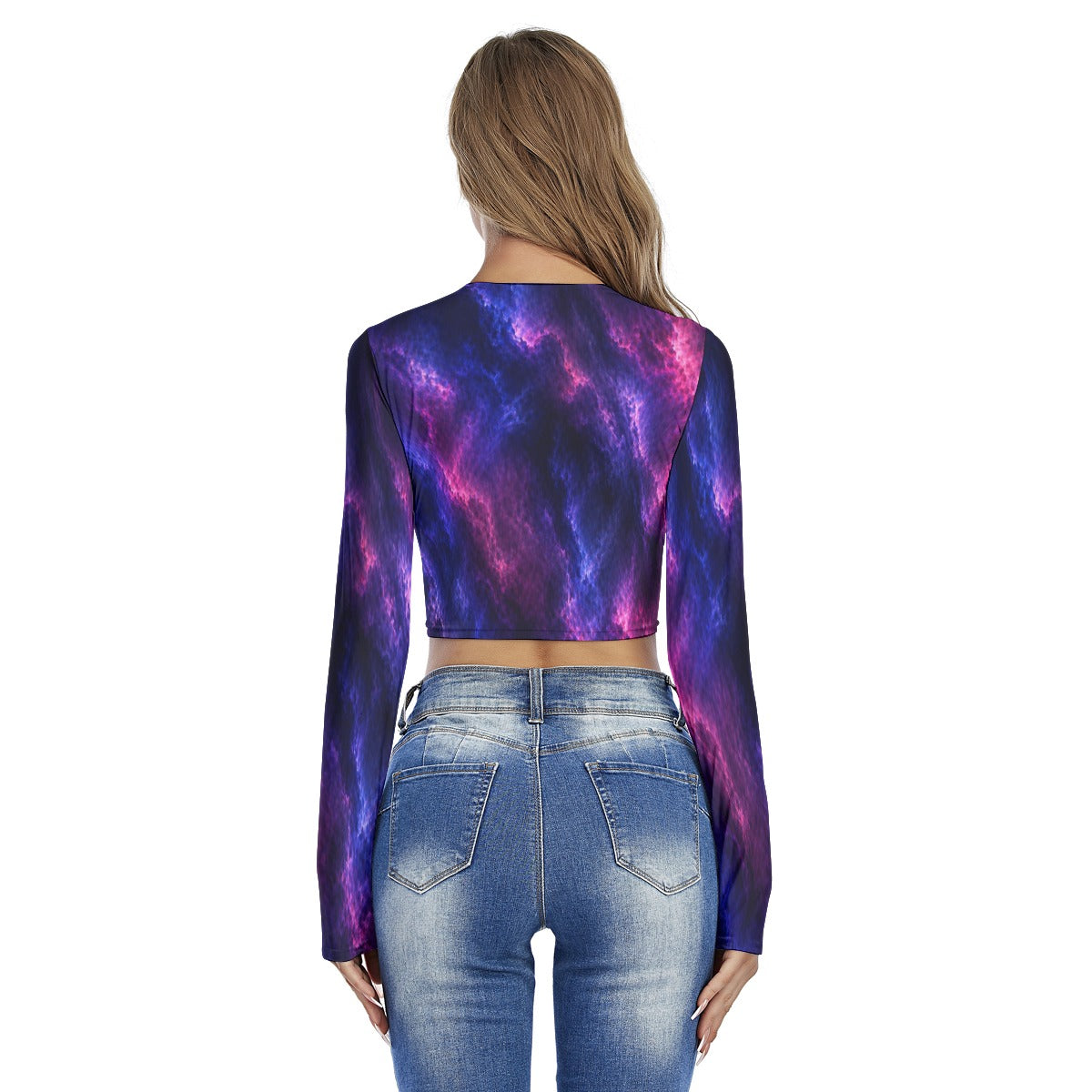 Women's Round Neck Crop Top T-Shirt