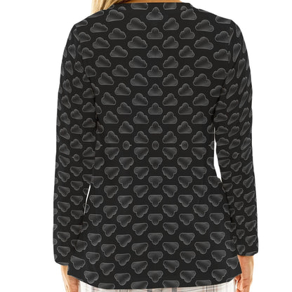 Women's Loose V-Neck T-Shirt With Long Sleeve