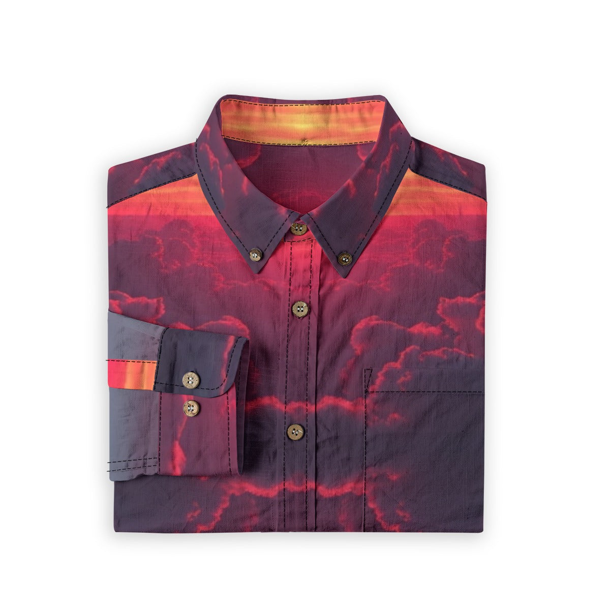 Men's Casual Lapel Long Sleeve Shirt|125GSM Cotton