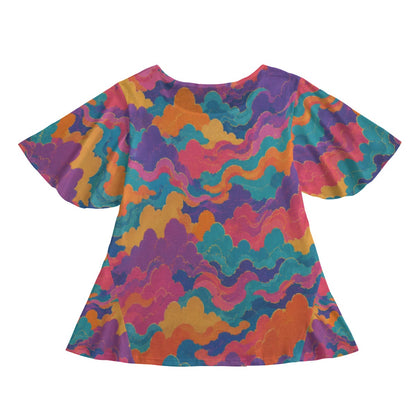 Women's Round Neck T-shirt With Short Sleeve