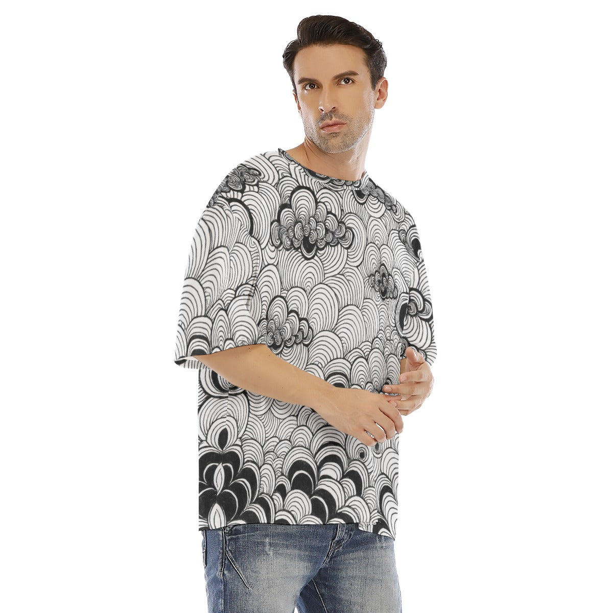 Men's Drop Shoulder T-shirt With Short Sleeve