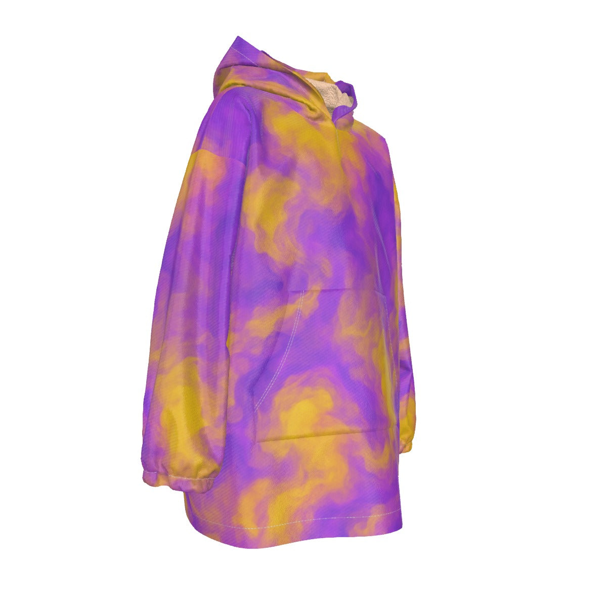 Unisex Kid's Sherpa Fleece Hoodie Blanket