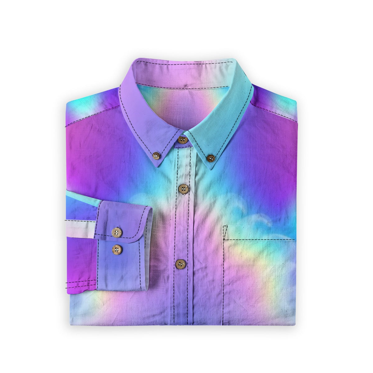 Men's Casual Lapel Long Sleeve Shirt|125GSM Cotton