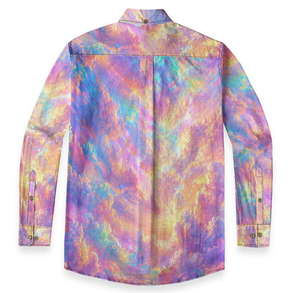 Men's Casual Lapel Long Sleeve Shirt|125GSM Cotton