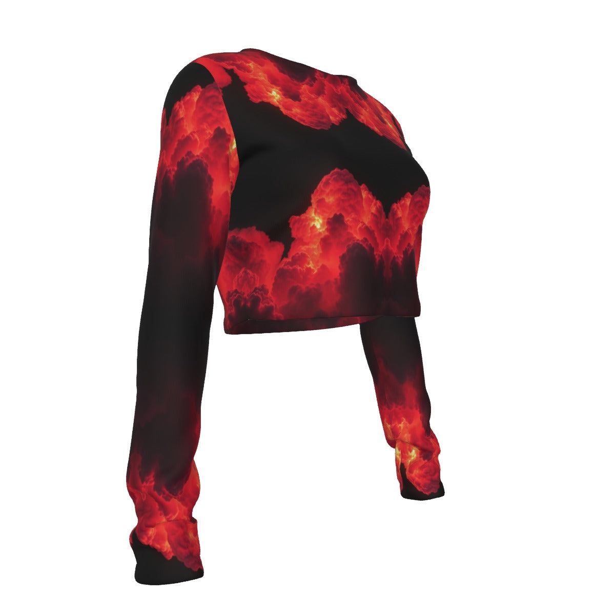 Women's Round Neck Crop Top T-Shirt